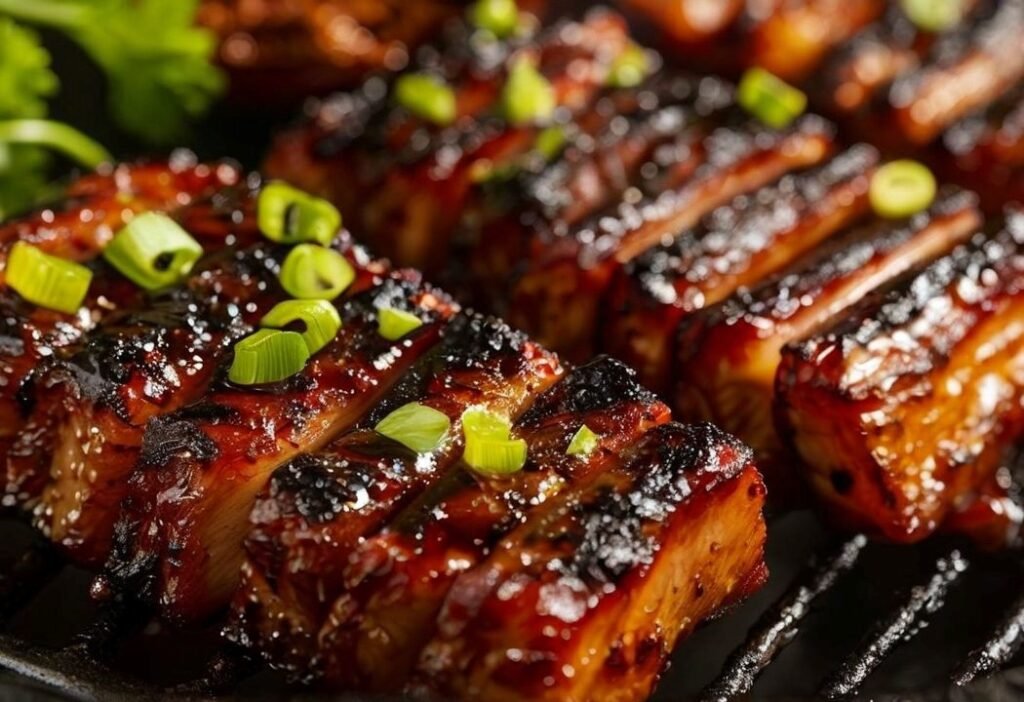 The Best Sticky Grilled Pork