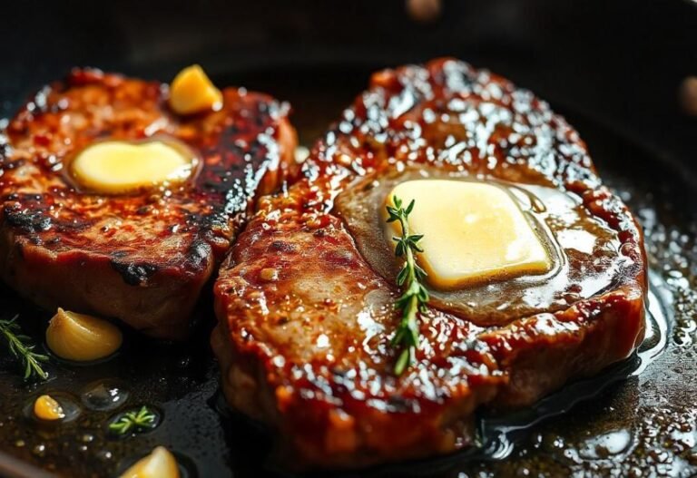 Garlic Butter Sizzle Steaks