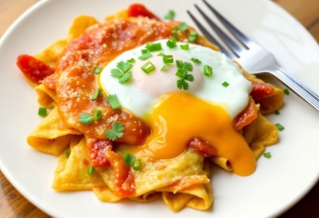 Chilaquiles with Eggs