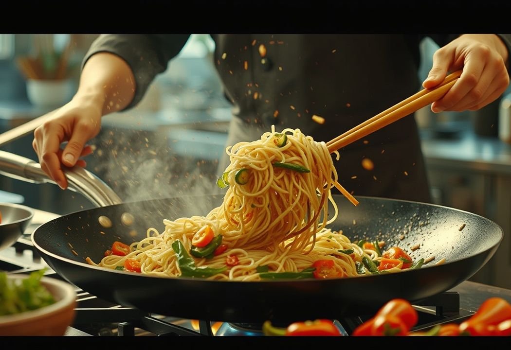 Stir Fry Shirataki Noodles