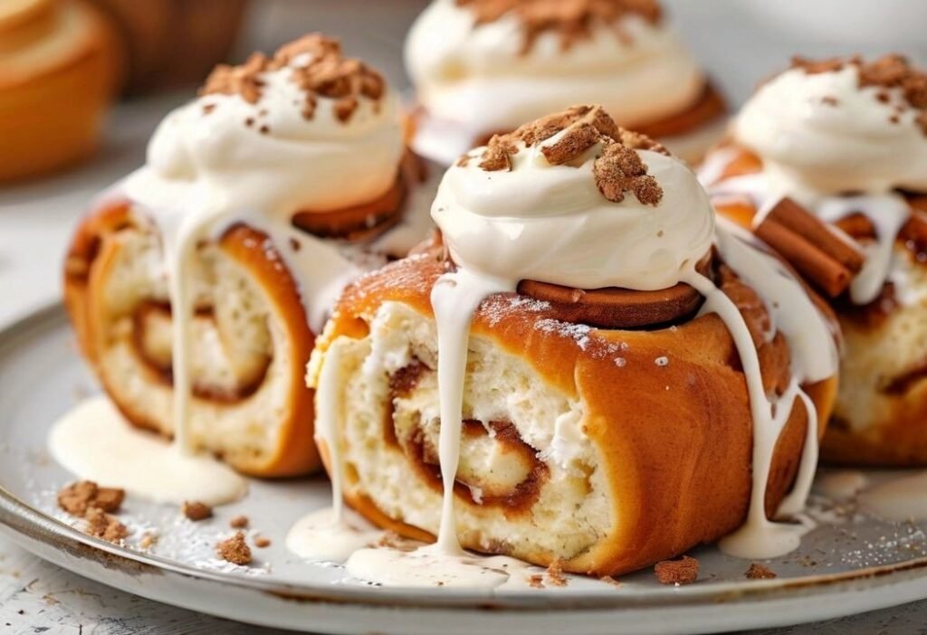 Frozen Rhodes Cinnamon Rolls with Heavy Cream