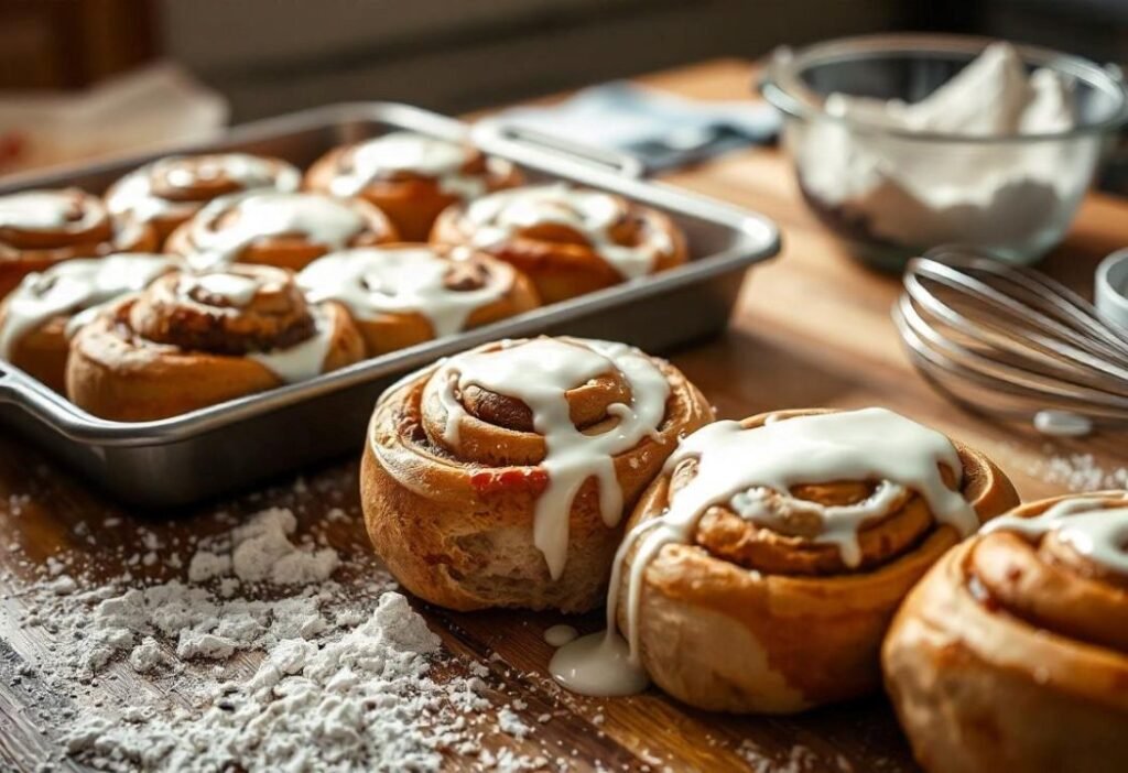 Frozen Rhodes Cinnamon Rolls with Heavy Cream