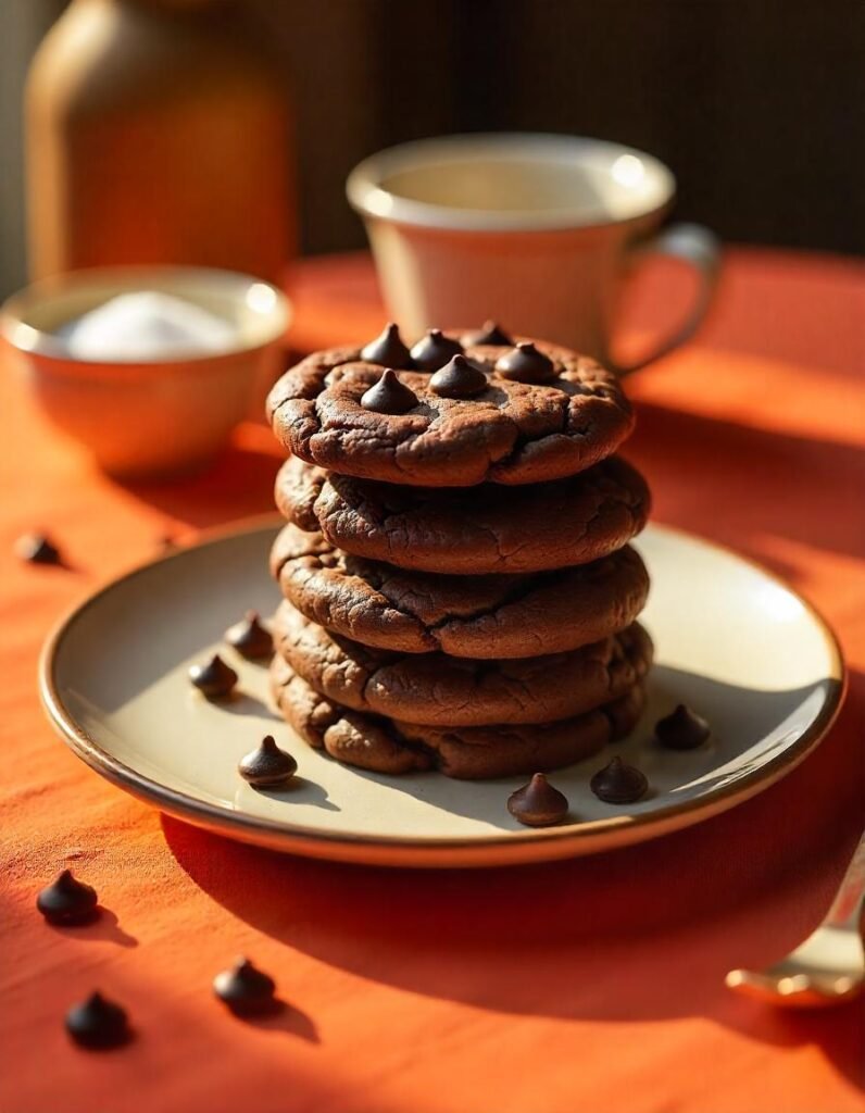 Fudgy Cocoa Chocolate Cookies