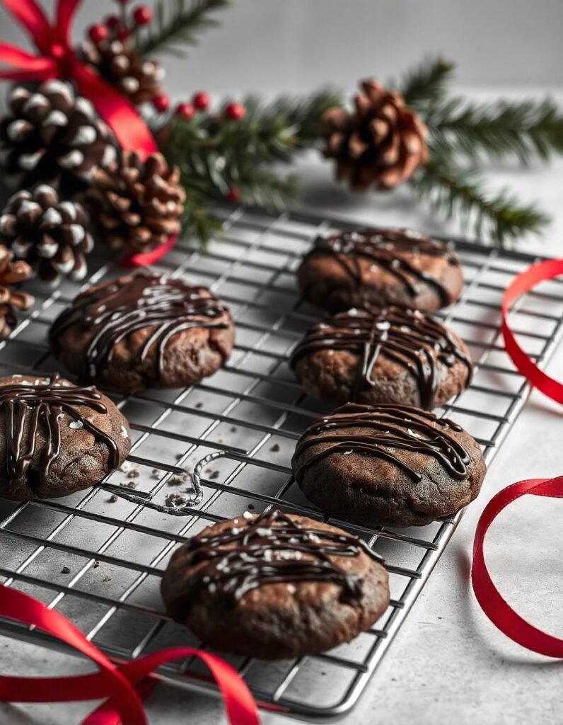 Fudgy Cocoa Chocolate Cookies