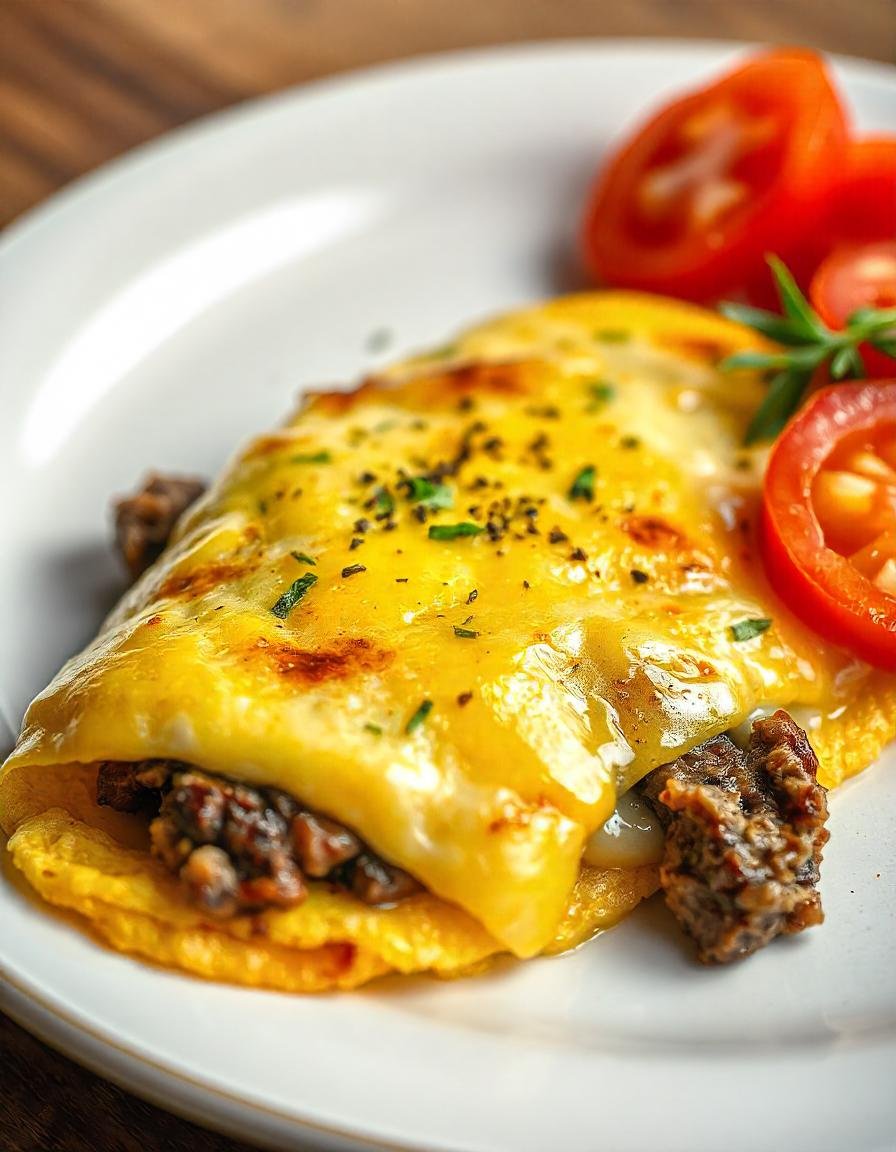 Special Steak & Cheese Omelette