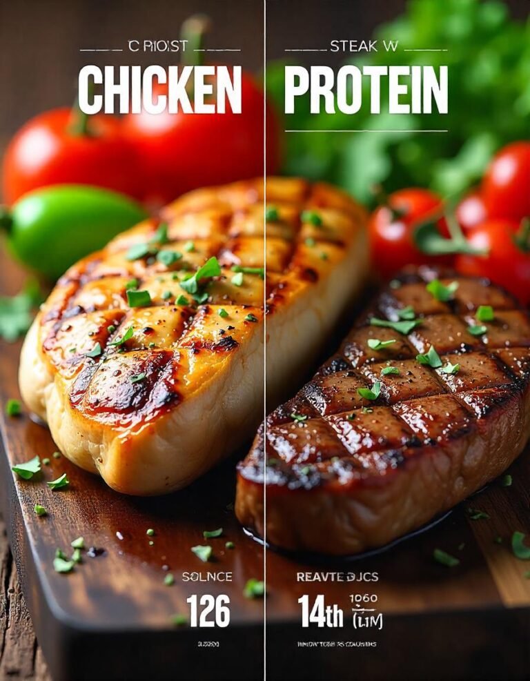 Chicken vs Steak Which Has More Protein